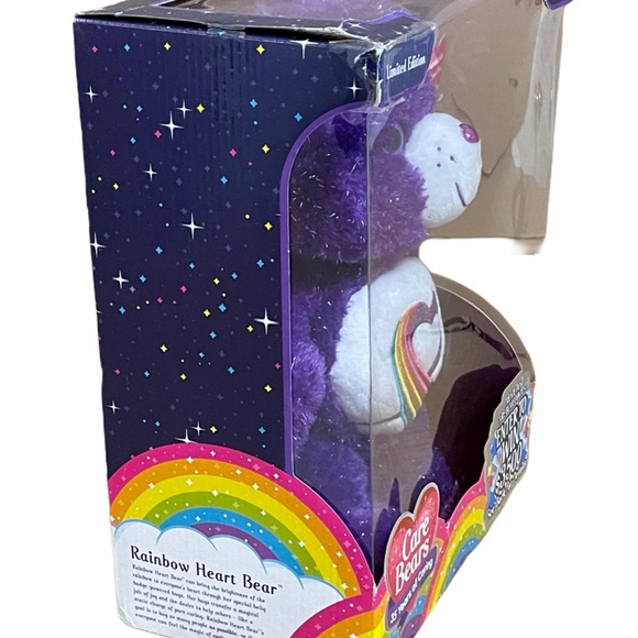 CARE BEARS 35th Anniversary Rainbow Heart Bear Limited Edition NEW! - Picture 2 of 6